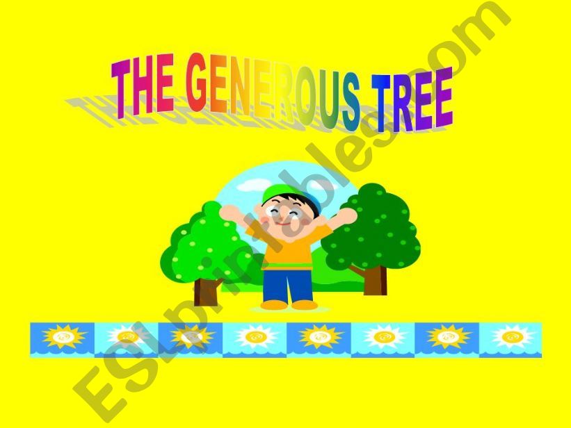 The Generous Tree powerpoint