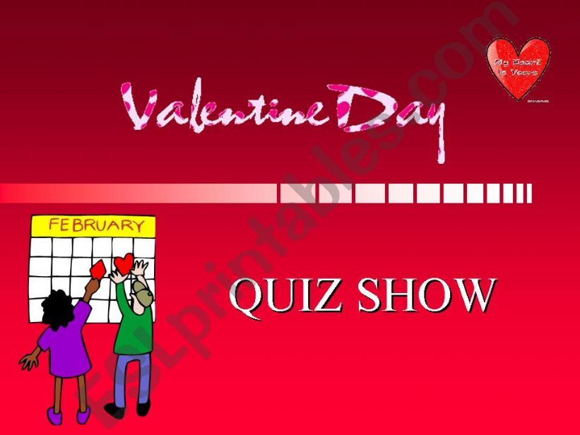 Valentines Day - Quiz Show powerpoint
