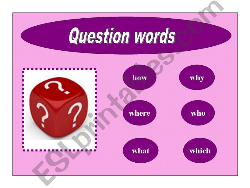 Question words Game. Part1 powerpoint