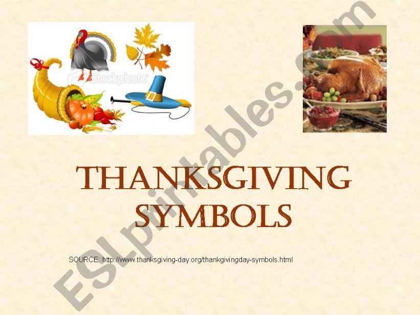 Thanksgiving Symbols powerpoint