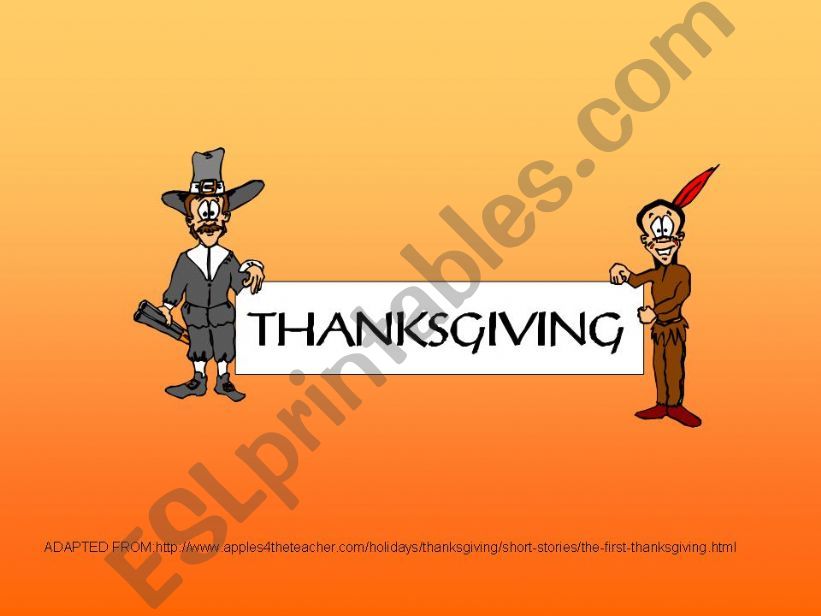 The First Thanksgiving powerpoint