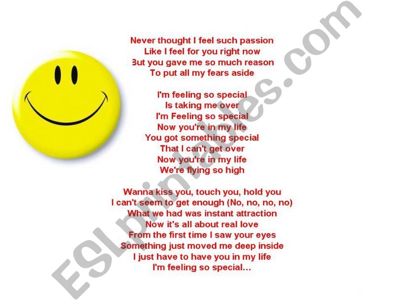feeling so special powerpoint