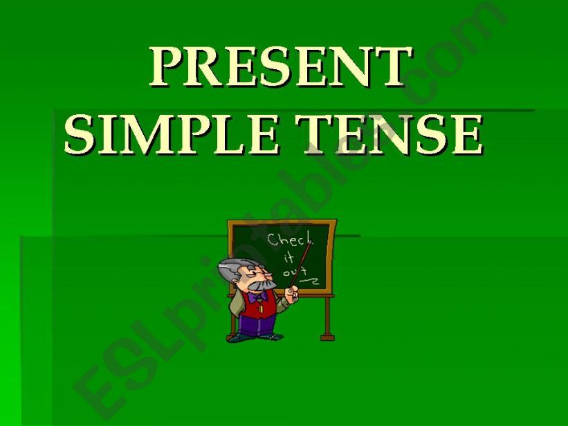 Present Simple Tense powerpoint