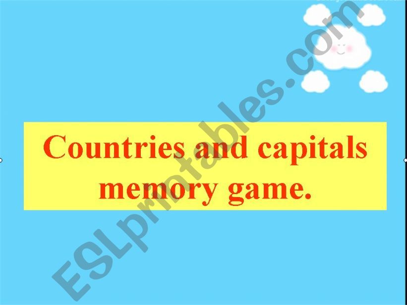 Countries game powerpoint