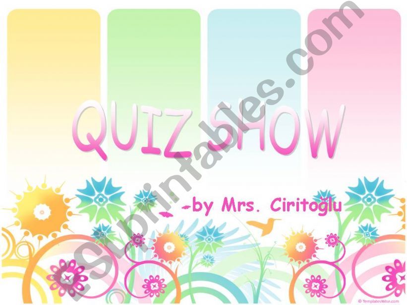 quiz show powerpoint