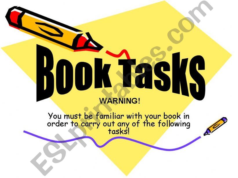 BOOK TASKS powerpoint