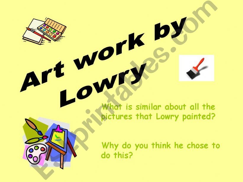 art work by lowry powerpoint