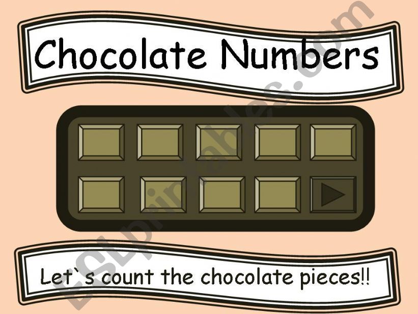Chocolate Numbers 1 to 10 PART - I