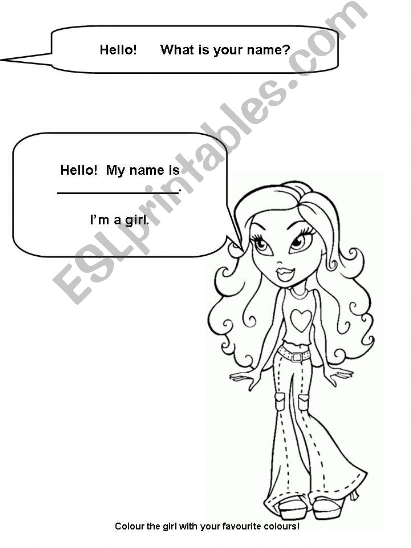 girl - name powerpoint