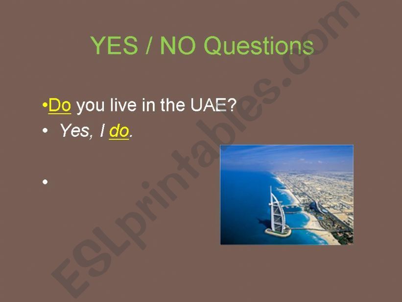 yes or no questions powerpoint