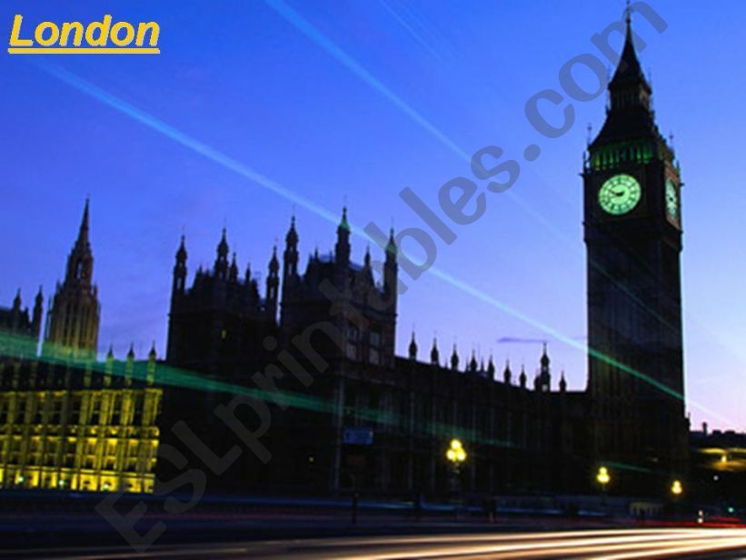 A virtual trip around London powerpoint