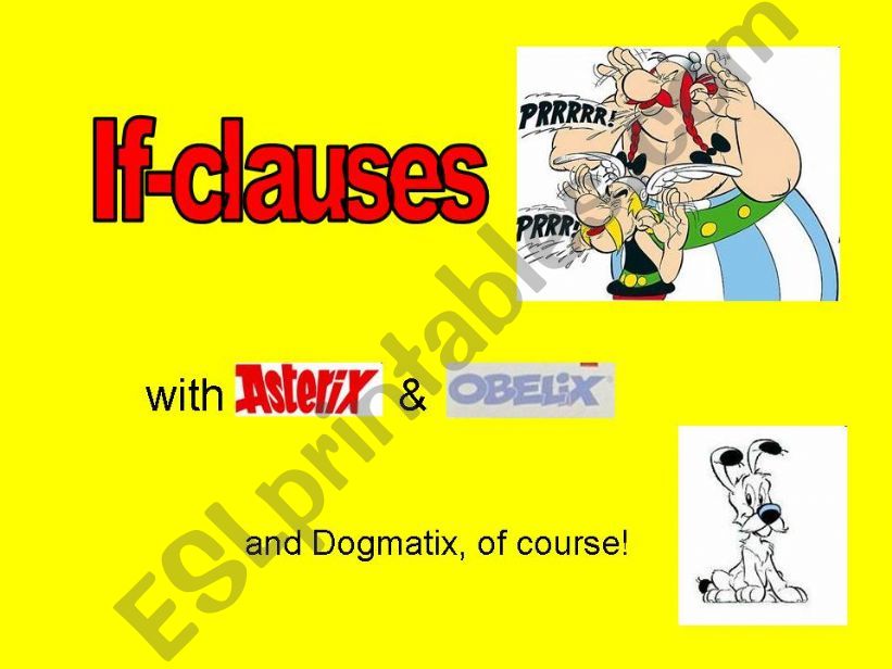 if-clauses with Asterix and Obelix