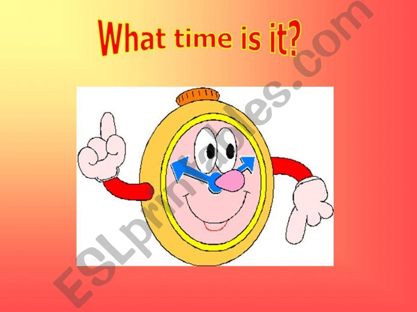 What time is it? powerpoint