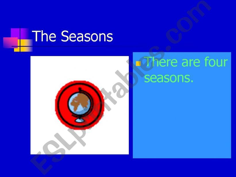 The Four Seasons  powerpoint