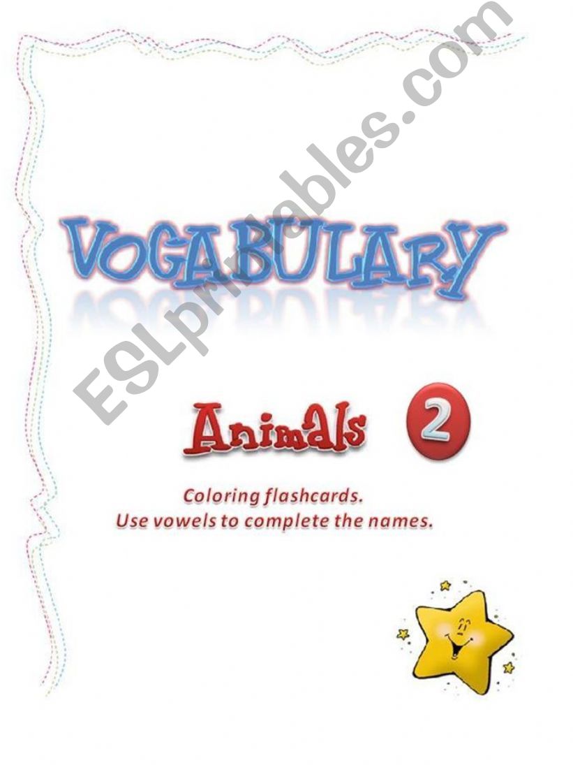 Vocabulary flashcards- animals 2