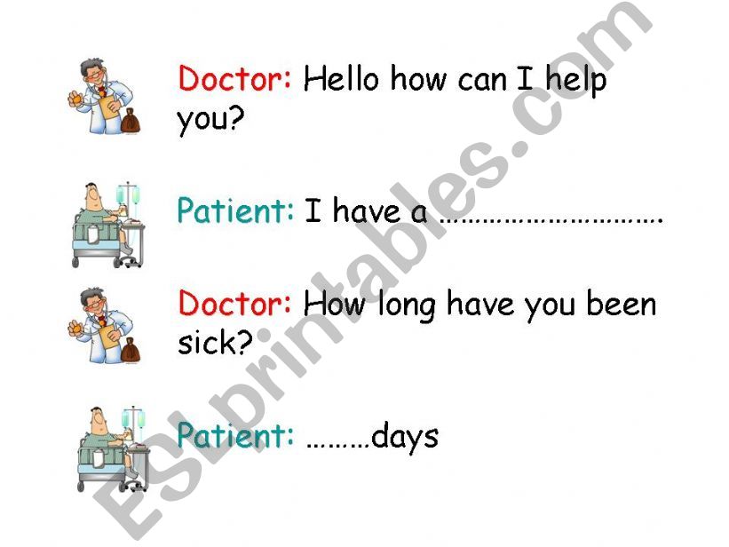 Hospital Dialog/Roleplay powerpoint