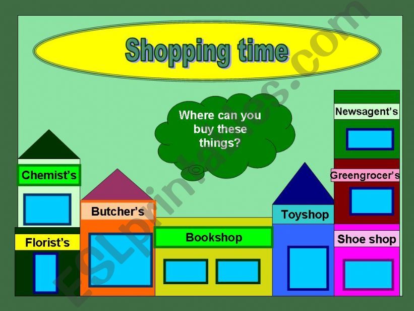 Shopping time. Game. powerpoint
