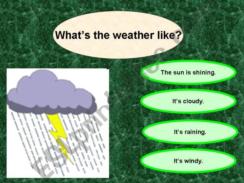 Whats the weather like? Game.