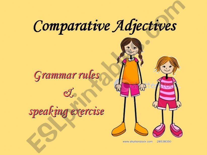 Comparative adjectives powerpoint