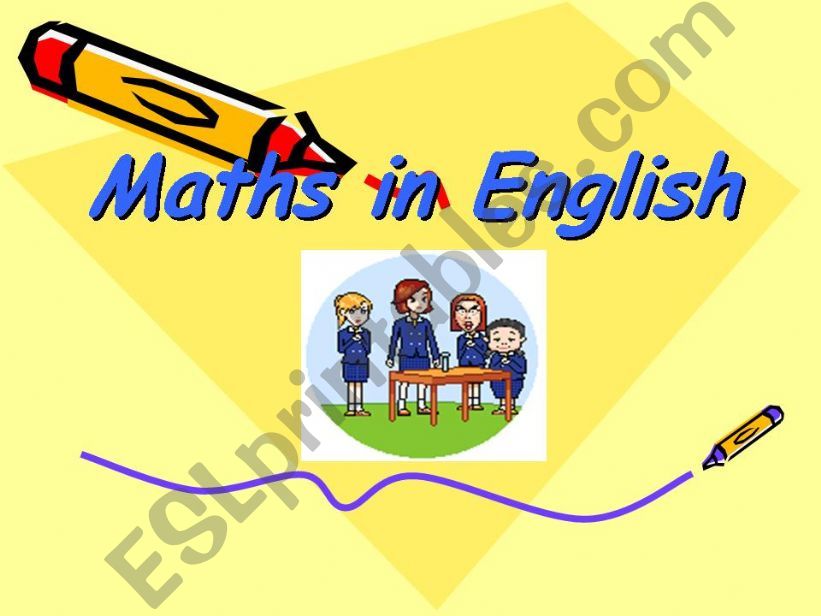 maths in English powerpoint