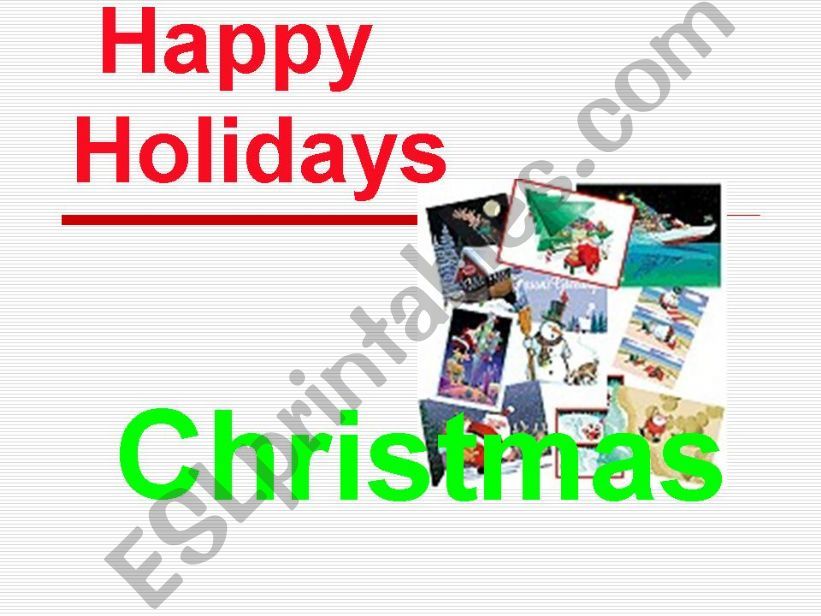 All about Christmas powerpoint
