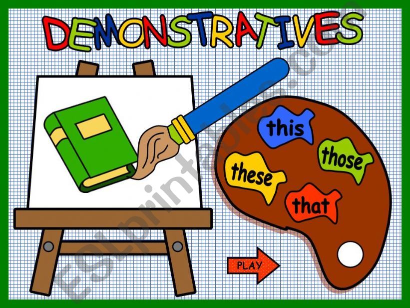 DEMONSTRATIVES - GAME powerpoint