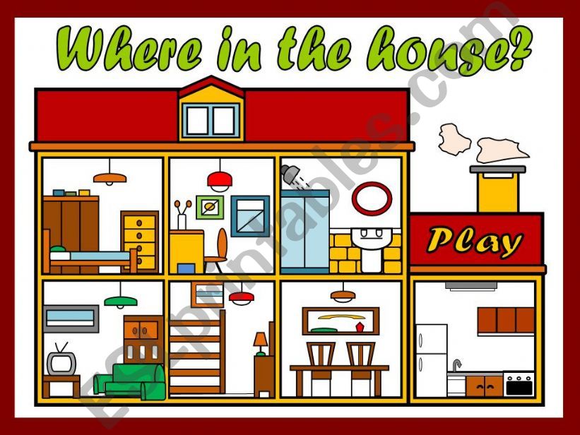 WHERE IN THE HOUSE? - GAME powerpoint