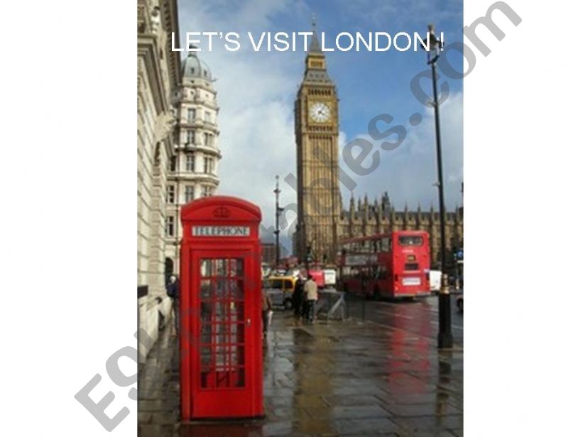 LETS VISIT LONDON!! powerpoint