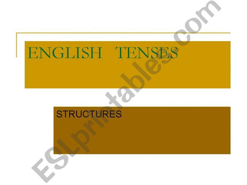 english tenses powerpoint