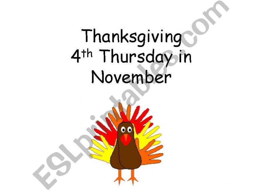 Thanksgiving Information powerpoint