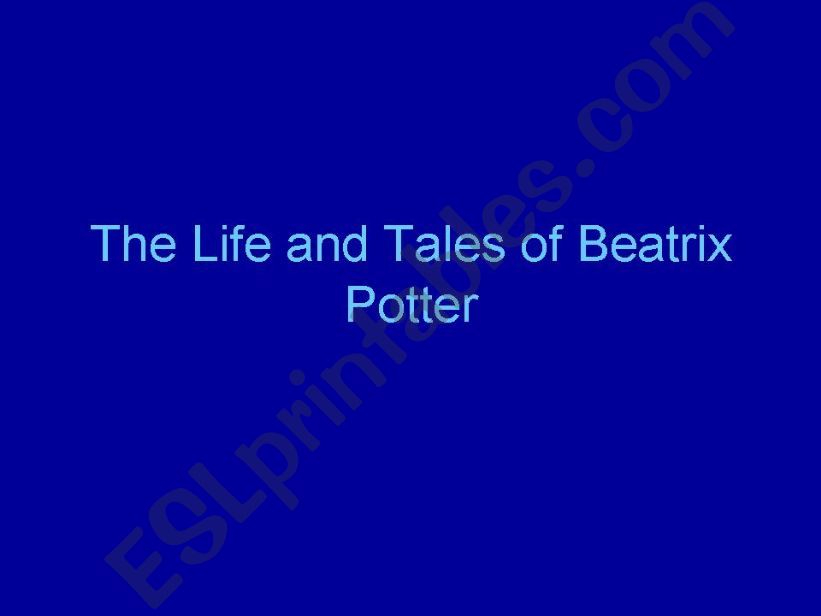 Beatrix Potter powerpoint