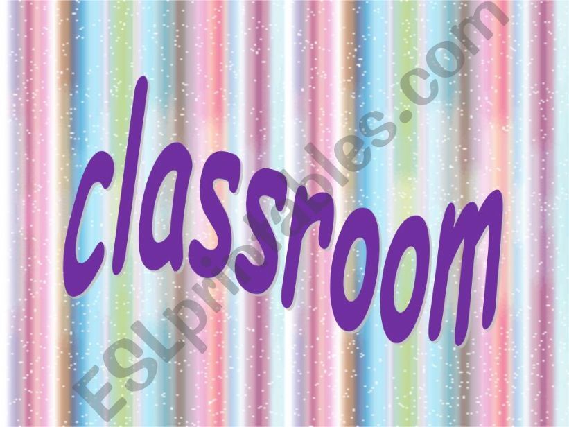 classroom objects powerpoint