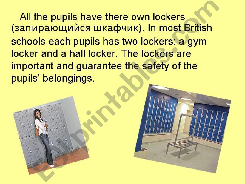 Schools in Britain. Part 3. powerpoint