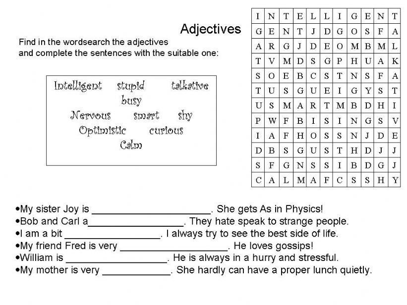 Adjectives powerpoint