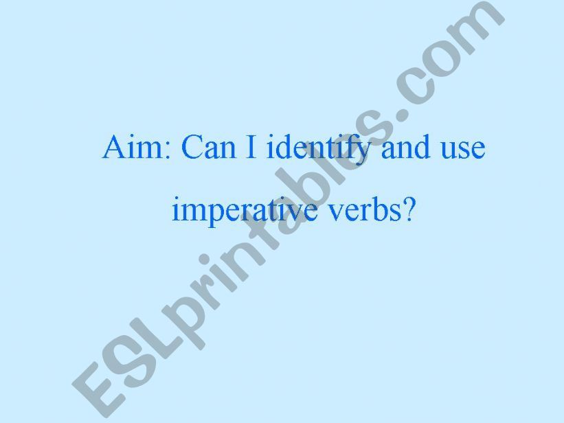 imperatives powerpoint