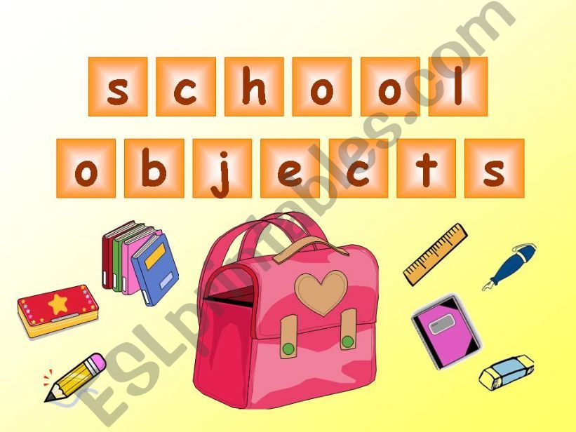 School objects powerpoint