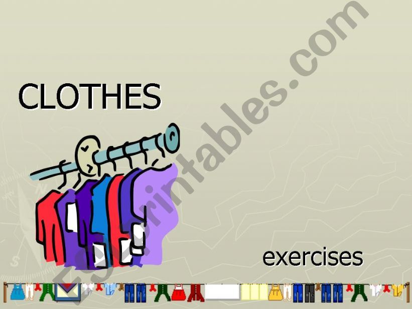 clothes  powerpoint