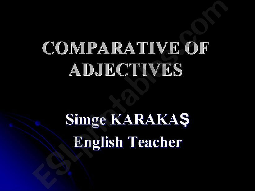 comparative of adjectives powerpoint