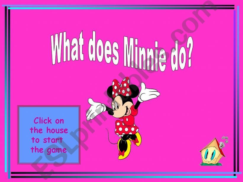 What does Minnie do? powerpoint