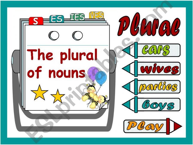 PLURAL OF NOUNS powerpoint