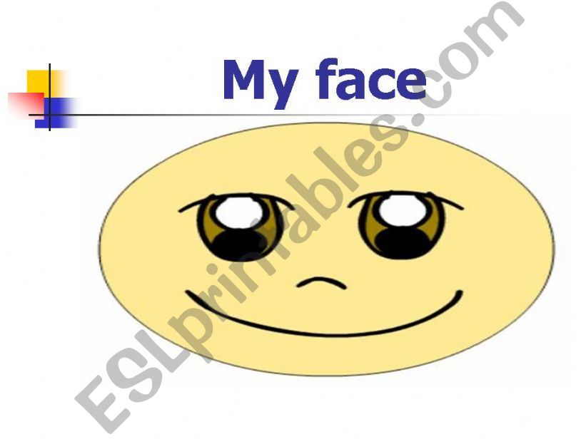 my face and body parts powerpoint