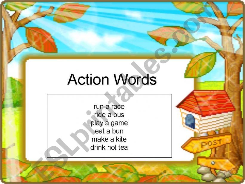 Action Words powerpoint