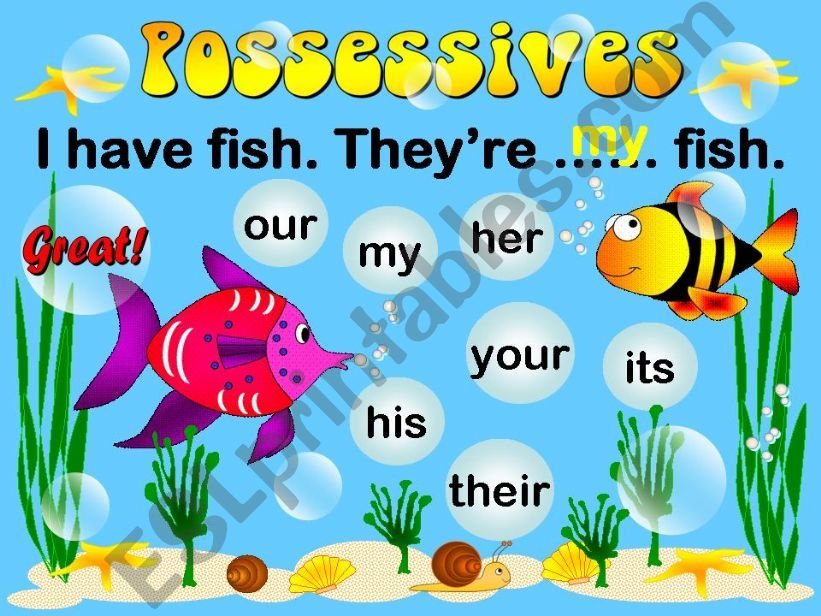Possessives adjectives - Game powerpoint