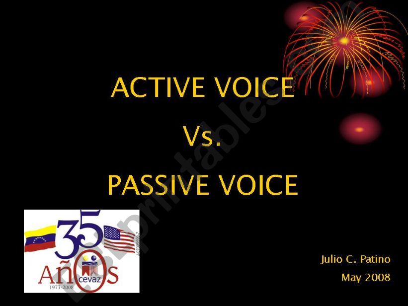 Active vs. Passive voice powerpoint