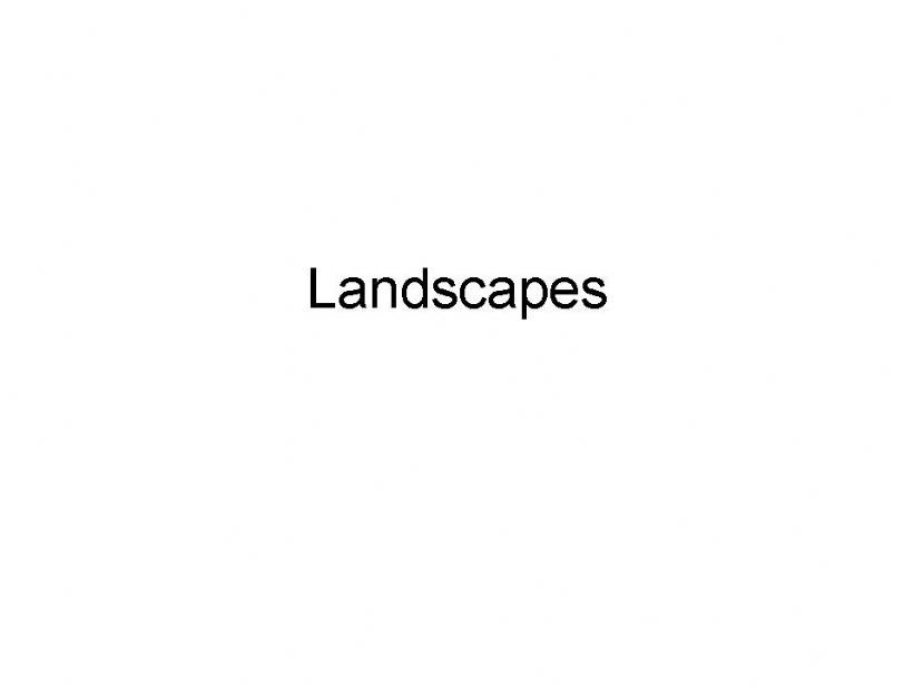 landscapes powerpoint