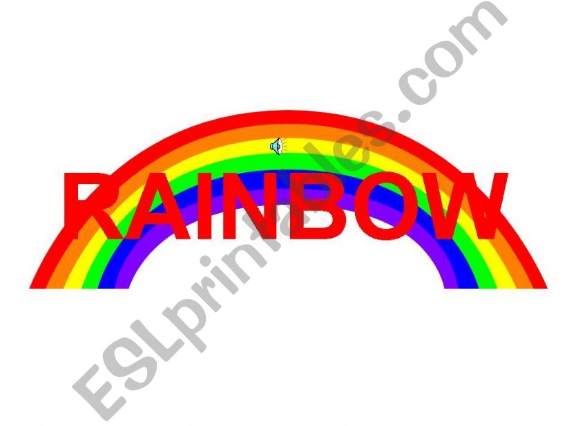 rainbow, colours powerpoint