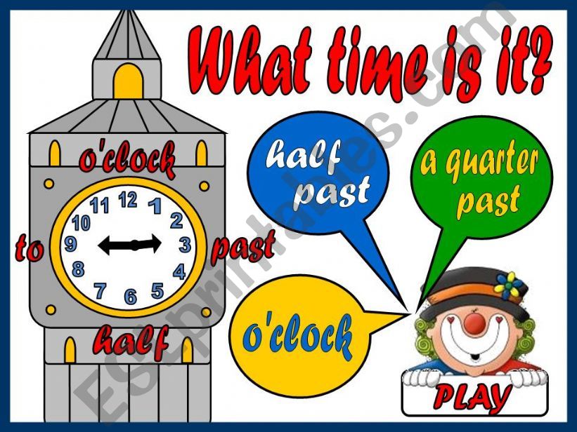 WHAT TIME IS IT? - GAME powerpoint