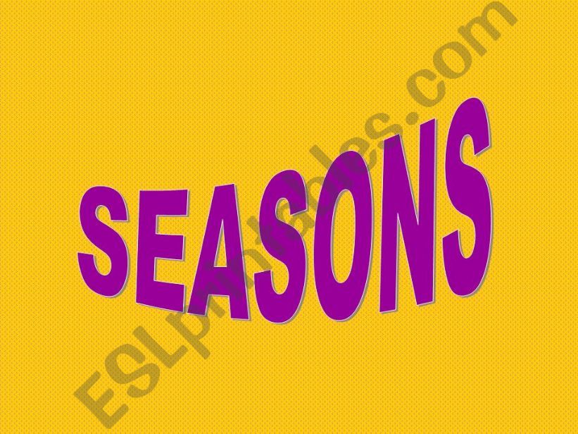 seasons powerpoint