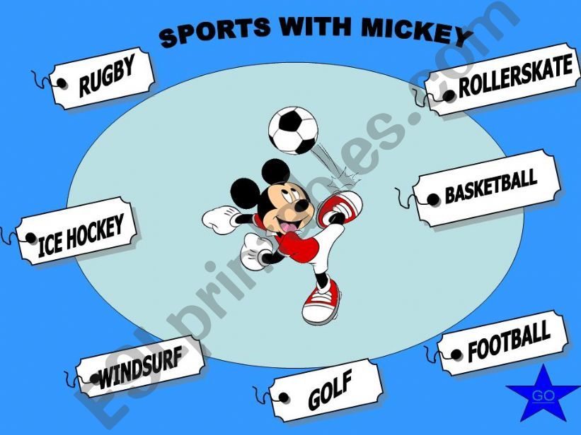 Sports with Mickey-a game powerpoint