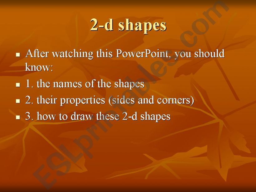 2-d shapes powerpoint